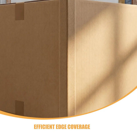 Heavy Duty L Shaped Cardboard Corner Protectors Set Of 20 Pcs Wall Edge Guards for shipping, showing reinforced box corner coverage