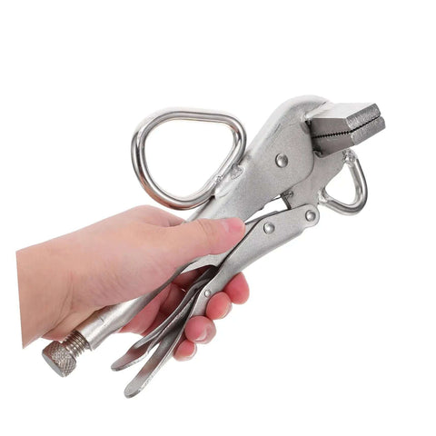 Adjustable Steel Vice Grip Plier For Automotive Sheet Metal Repair Pro Grade Heavy Duty Welding Clamp in hand