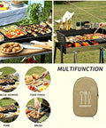 Waterproof Camp Kitchen Knife Bag With Large Capacity Storage And Hooks For Camping Outdoor Cooking Gear Organizer