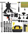 Diy Car Dent Repair Kit With Slide Hammer And Glue Puller, Paintless Dent Removal Tools, Metal T Bar And Reverse Hammer, Handy Hand Tools