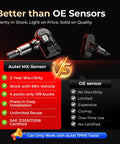 MX Sensor TPMS One Sensor With 315 And 433 MHz Metal Valve Press In Programmable Tire Pressure Sensor For Easy Auto Tire Maintenance And Seamless Wheel Fitment side view