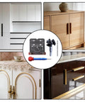 Cabinet Door Mounting Jig With Precision Hinge Locator 8x8.5x1.5cm Adjustable Hinge Drilling Positioner and installation tool.