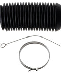 Rack And Pinion Boot Kit With Neoprene One-Piece Boot Includes Two Clamps OE Form Fit Durable Steering Rack Bellows Replacement