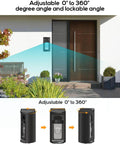 360 Degree Adjustable Doorbell Mount For Ring Video Doorbells And Battery Doorbells, No Drill Install on exterior wall