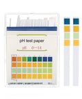 pH Test Strips 0 To 14, 100 Indicator Papers Litmus Tester For Water Food Soil Alkaline Acid Testing Kit with color chart