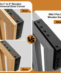 Heavy Duty Sliding Gate Kit With Smooth Rolling Wheels For Fences Workhorse Wood Gate Hardware Anti Sag System DIY Install Fits Gates 1 To 2 Inches Thick Durable Galvanized Steel Construction on 2-inch wooden corner