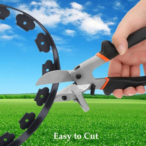 Cutting 2 Inch Tall Landscape Edging Kit With 20 Ft Coil And 20 Spikes For Lawn Garden Borders Durable Black Plastic Edging