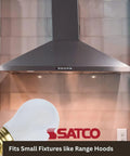 Shatterproof 40W A15 Light Bulbs Frosted 2700K Warm White 130V E26 Base Built For Tight Spaces Like Range Hoods 6 Pack