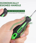 8 Piece Pick And Hook Set For Cars And Auto Repair Precision Mini Hooks And Puller Remover Kit For Oil Seals O Rings And Gaskets Heavy Duty CR-V Steel And Chrome Vanadium Shafts Ergonomic Green Handles, non-slip handle