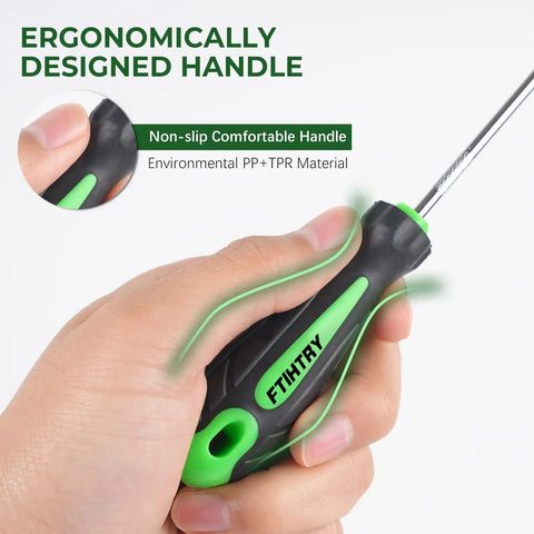 8 Piece Pick And Hook Set For Cars And Auto Repair Precision Mini Hooks And Puller Remover Kit For Oil Seals O Rings And Gaskets Heavy Duty CR-V Steel And Chrome Vanadium Shafts Ergonomic Green Handles, non-slip handle