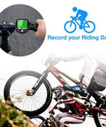 Cyclist using Wireless Bike Speedometer And Cycle Computer With LCD Display, Waterproof Bicycle Odometer Tracks Current Speed