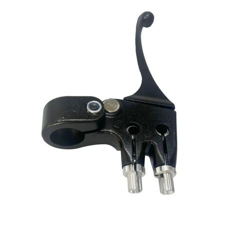 Dual Brake Lever For Cantilever Or Caliper Brakes, 129mm Handle, Fits Seven Eighths Inch Bars, Pulls Two Cables, Black Finish