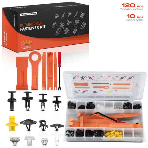 Smooth Riding 120 Piece Retainer Clip And Fastener Assortment Kit Compatible With Jeep Compass 2018 Through 2024 Full Body Trim Door Dash Bumper Screw Hardware Fix Your Whip In A Snap