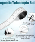 Durable Flexible Magnetic Measuring Tape 39.37 Inch With Inches And Centimeters Dual Units For Classroom Whiteboard Workshop