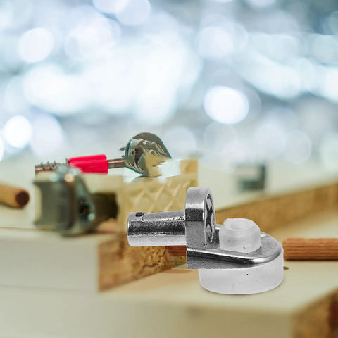Close-up of a zinc alloy shelf pin with a suction grip in a 20 Pack Zinc Alloy Shelf Pins With Rock Solid Grip And Easy Install