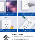 Heavy Hitter Outdoor GfcI Outlet 20 Amp Self Testing Ground Fault Receptacle features surge protection and tamper-resistant design.
