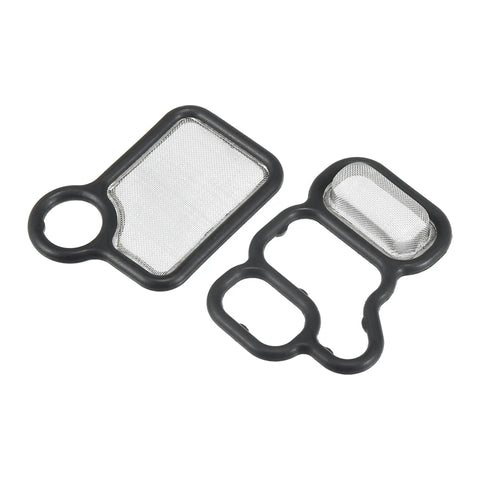 VTEC Solenoid Gasket And Spool Valve Filter Screen Kit Pack Of 2 for Honda CRV Accord Civic Element Fit and Acura engines