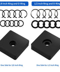 Heavy Duty Impact Retaining Ring Clip And O Ring Kit With Anvil Installation Tool For 1/2 And 3/8 Inch Impact Wrenches featuring 3/8 and 1/2 inch rings.