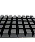 Three Quarters Inch Wide Pyramid Silicone Rubber Bumper Feet With Adhesive Backed Pads Five Eighth Inch Thick for Electronics and Furniture
