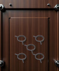 5 Pack Black Door Handle Springs For Standard Lever Knobs And Latches, Torsion Coil Spindle Repair Kit on wooden door