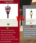 Comparison of upgraded Countersink Drill Bit Set With Depth Stop And Quick Change Hex Shank One Quarter Inch with aluminum alloy stop and standard version.
