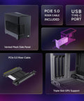 NR200P V3 Mini ITX Case Dope Compact Build With Top Mount 280mm Radiator, vertical GPU mount, PCIe 5.0 riser cable, mesh panel