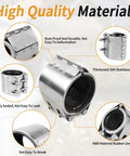 High-quality 304 stainless steel pipe repair clamp 26-29mm with durable design and NBR rubber liner for leak prevention.