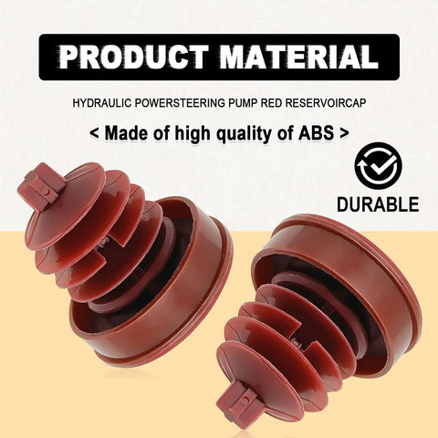 2 Pack Red Hydraulic Power Steering Cap Replacement 53697 SB3 952 For Honda And Acura Reservoir Cap Plug Cover No Fuss Install Easy Fit Fits Pilot Ridgeline Civic Odyssey Accord CR V Prelude Element