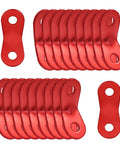 20 Pack Tent Tensioners And Guyline Cord Adjusters Aluminum Alloy Wind Rope Buckles For Secure Shelter Setup Red Camping Gear