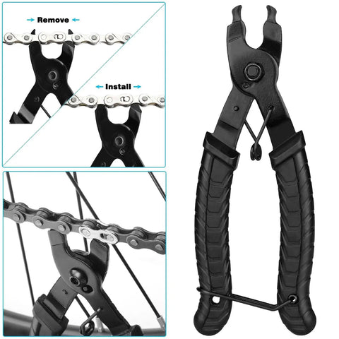 Chain breaker tool for Heavy Duty 420 Motorcycle Chain with Alloy Steel Roller Chain for 50cc to 125cc ATVs Dirt Bikes