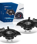 FWD Front Steering Knuckles And Wheel Hub Bearings Replacement Kit For 2004 2005 2006 2007 Toyota Highlander 2pc Set No Fuss Install