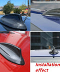 Black Real Carbon Fiber Antenna Cap Cover For BMW F30 F22 F32 F36 F80 F82 M3 M4 2013-2018 Direct Stick On installation