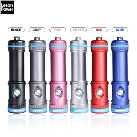 Beast Bright 2200 Lumens Dive Light With 8 Degree Narrow Beam USB C Rechargeable IP68 Waterproof in multiple colors