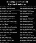 Chart showing Harley-Davidson motorcycle models fitment for 1 Inch Wheel Bearings for Sportster and Twin Cam Motorcycles.