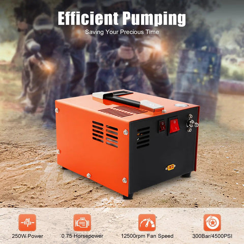 Fujaops 4500 Psi Pcpcp Air Compressor With Brushless Motor High Pressure Pump For Air Rifles Scuba Bottles Paintball Tanks Dual Power Supply Fast Inflation And Reliable Performance Great Gear