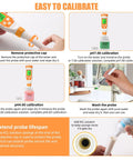 Instructions for calibrating Pro Grade Food pH Meter Digital Tester For Fermentation And Canning With Spear Probe and Accurate Readouts