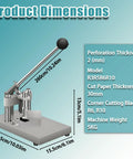 Product dimensions of Heavy Duty Corner Rounder Press Built Like A Tank With Dual R6 And R10 Radius Dies.