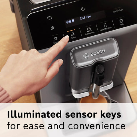 Fully Automatic Espresso Machine With Milk Frother System And Touch Control Panel Plus Cup Warmer for easy coffee selection