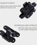 180 Degree Swing Concealed Hinges for Wood Doors and Folding Doors, Heavy-Duty 60Kg Capacity, soundless design