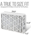 16x25x4 Furnace Filter Replacement With MERV 11 High Efficiency HVAC Air Filter 2 Pack Includes Homequip Easy Disposal Bag