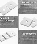 Grab You 30 Pack Of Heavy Duty Galvanized Square Washers With A Bold Silver Finish Designed For Major Construction And Industrial Gear To Stop Screws From Loosening During Any Tough Job, showcasing smooth surface and square design.