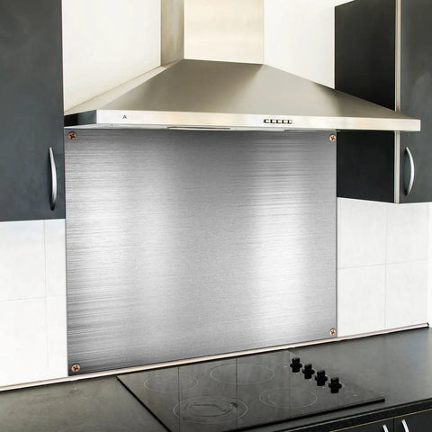 Stainless Steel Kitchen Backsplash Panels 24 By 30 Inches, Reversible Metal Sheets for Behind Stove, 2 Pack With Pre Drilled Holes And Screws, Wall Protector, Durable Easy Install No Fuss Upgrade