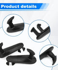 4Pcs Car Floor Mat Clips Set Non Slip Floor Carpet Clips Fixing Hooks For Toyota Lexus Cars Black product details