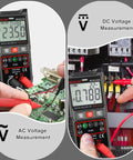 DIY Ready Pro Grade TRMS Multimeter With 4000 Counts 600V DC AC Testing measuring AC and DC voltage on circuit boards