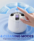 48kHz Ultrasonic Retainer Cleaner Machine For Dental Care Deep Clean Retainers Dentures Braces Mouth Guards Night Guards With Micro Bubble Cleaning Power Gentle Safe Professional Home Use Keeps Aligners Sparkling, digital screen