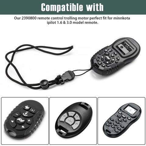 Remote Trolling Motor Lanyard With Carabineer For iPilot Remote Compatible With iPilot 1.6 And 3.0 Remotes Essential Boat Accessory To Keep Your Console Remote Safe Secure And Ready On The Water
