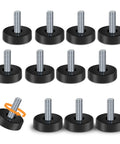 12 Pack Adjustable Leveling Feet One Quarter Inch 20 UNC For Furniture DIY Projects No More Wobble Leveling On Uneven Floors