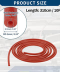 Silicone Vacuum Tubing Hose For Automotive Use High Temp Reinforced 10 Ft Long One Sixteenth Inch Inner Diameter And Two Millimeter Wall
