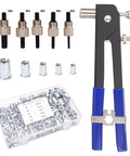 All In One Rivet Nut Tool Kit With 430 Pcs Metric Rivnuts Five Size Assortment M3 M4 M5 M6 M8 Hand Nutsert Tool Carbon Steel