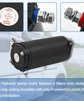 Hydraulic Pump Motor Kit For Unidirectional RV Leveling System Ready To Roll Seven Point Five Inch Height on vehicle